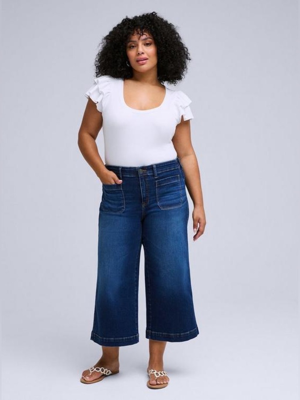 Torrid Belle Isle Crop Jean with Patch Pocket